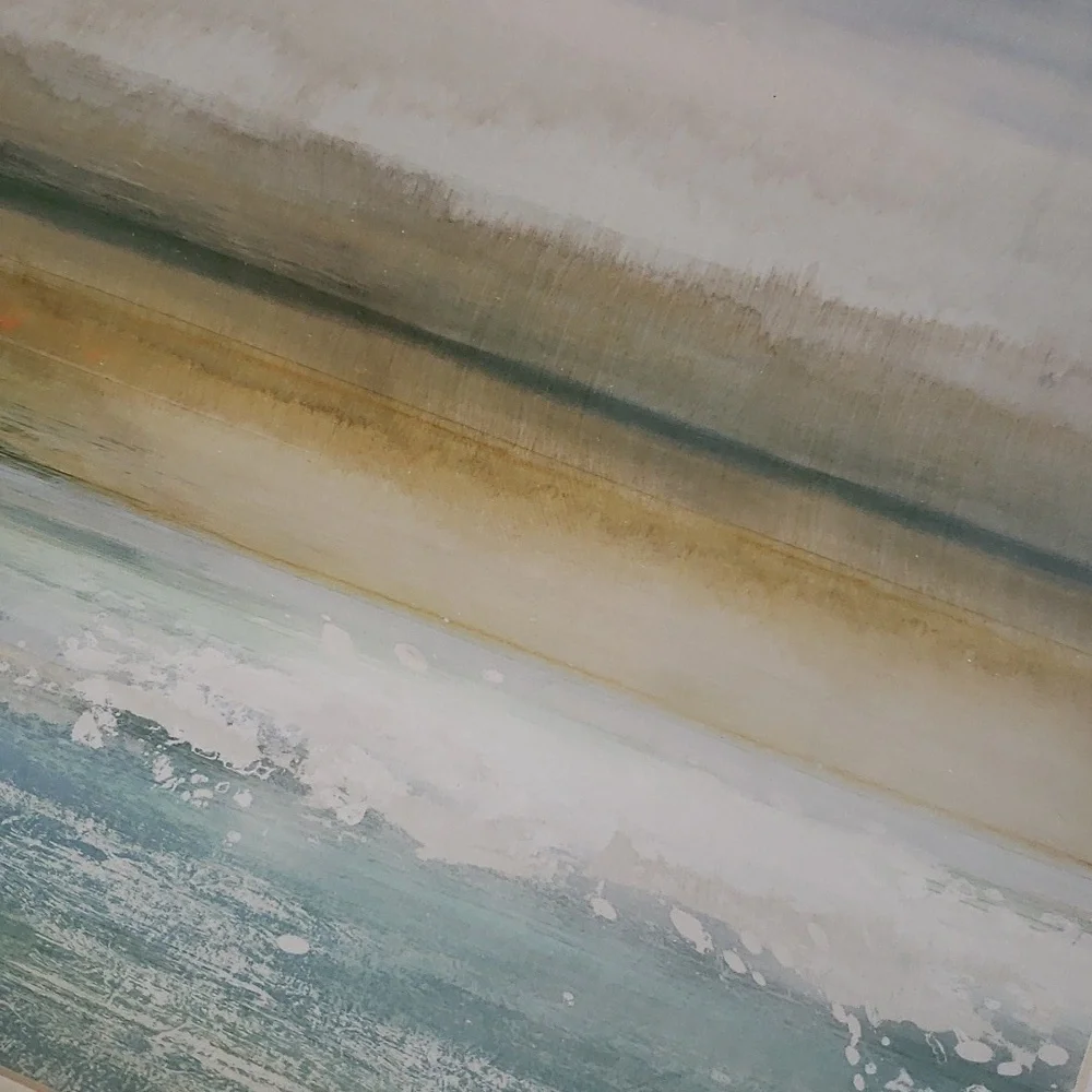 Abstract Beach Watercolor Framed Wall Art